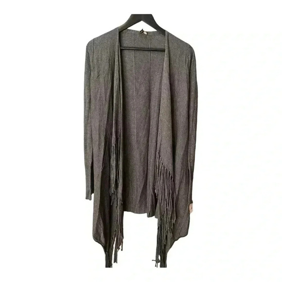 Stetson Ladies Jersey Knit Open Cardigan - Heathered Grey sz xs - Picture 5 of 6